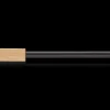 Rectangular Wood Curtain Rod Set - Diameter 22/25 mm