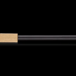 Rectangular Wood Curtain Rod Set - Diameter 13/16 mm