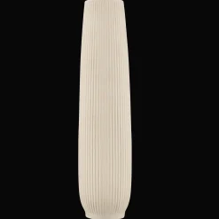 Ribbed Ceramic Floor Vase