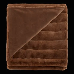 Rust Cougar Faux Fur Throw