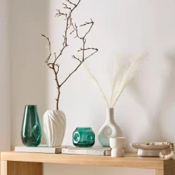 Set of 2 Speckled Ceramic Table Vase