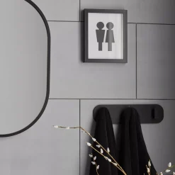 Set of 3 Wall Hooks on Plaque