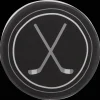 Shaped Cushion with Hockey Sticks