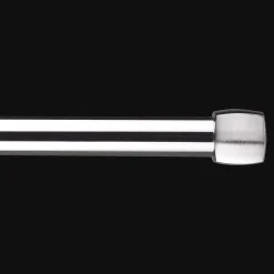 Silver Melbourne Curtain Rod Set - Diameter 25mm