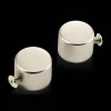 Silver Pole End Caps
