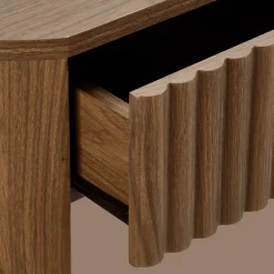 Walnut Console with Drawer