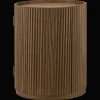 Walnut Side Table with Hidden Storage