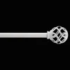 White Curtain Rod Set - Diameter 5/8 mm