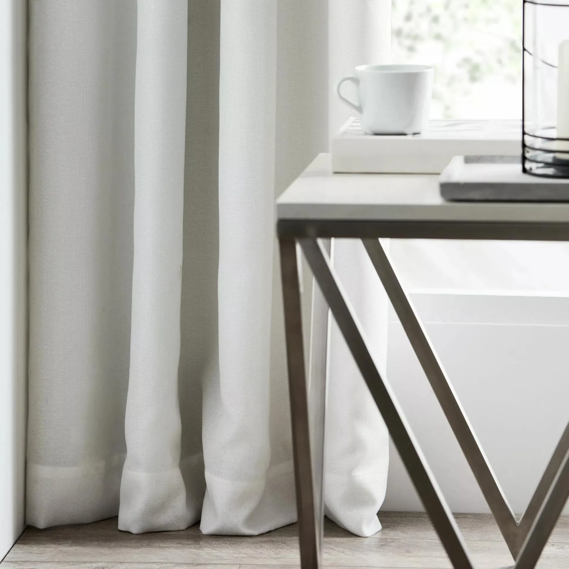 White Darja Blackout Curtain