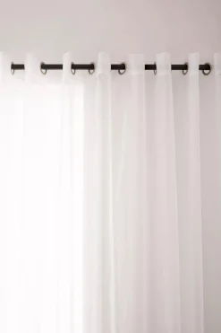 White Kacha Sheer Curtain