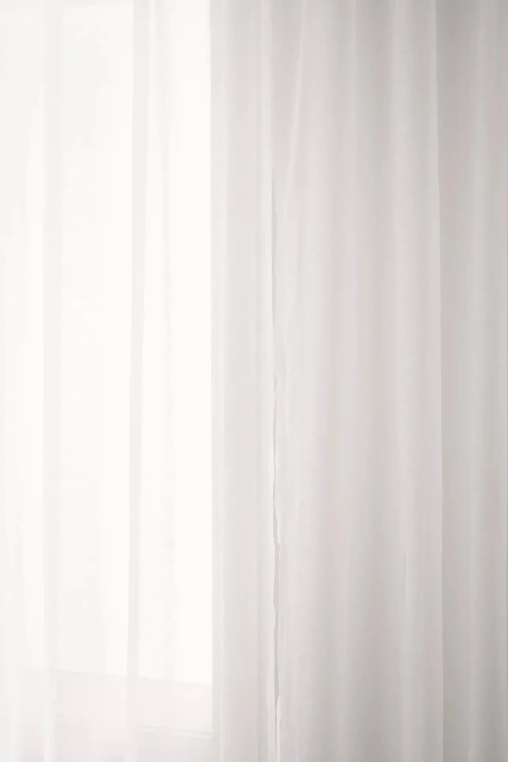 White Kacha Sheer Curtain