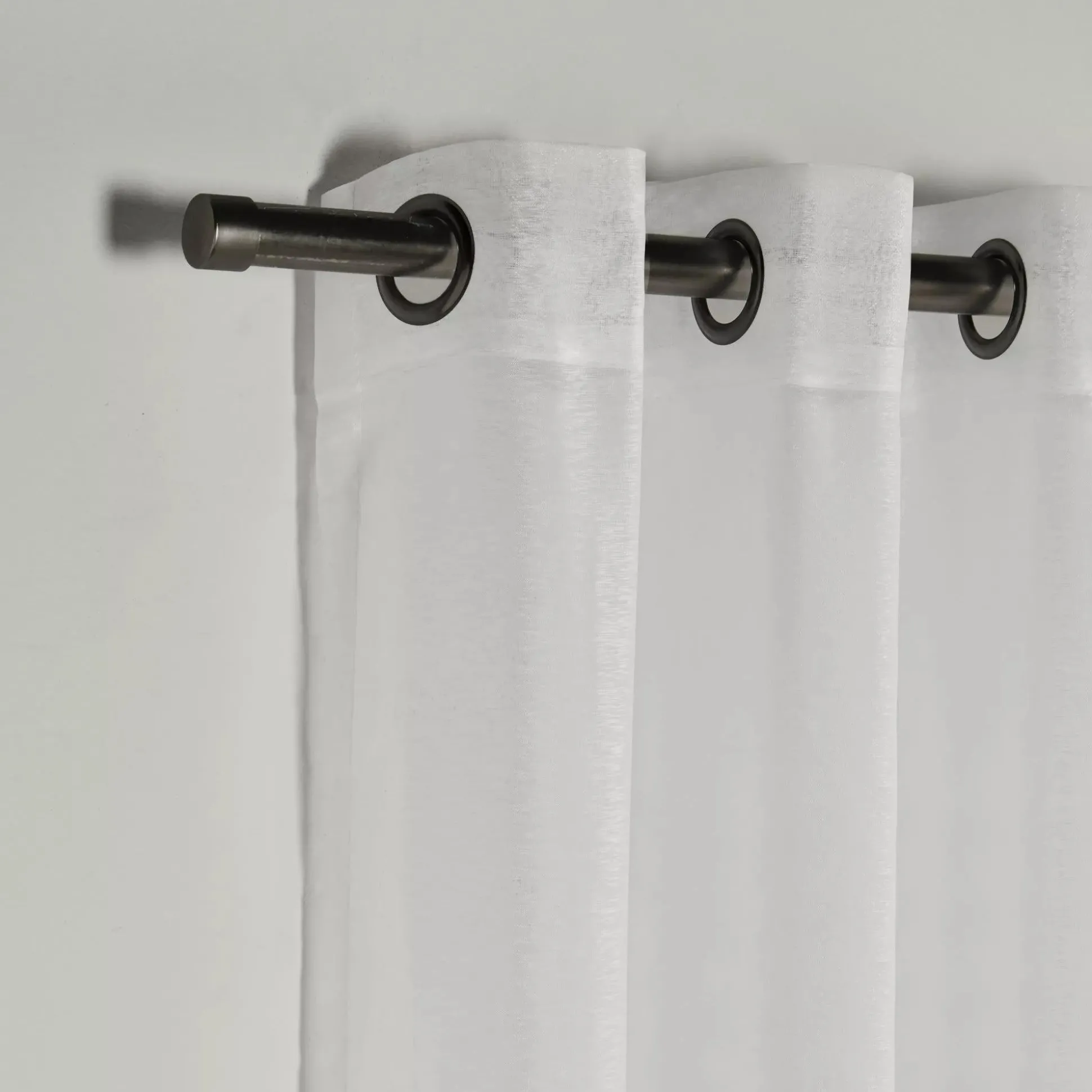 White Kacha Sheer Curtain
