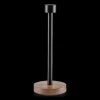 Wood and Iron Paper Towel Holder